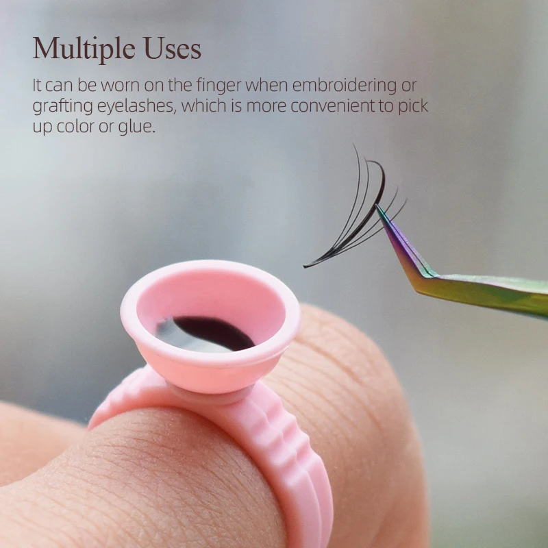 Eyelash Extension Permanent - ที่ใส่แบ่งเม็ดสีสำหรับแต่งหน้าแบบถาวรที่ตัวต่อขนตาคิ้วภาชนะแบ่งกาว