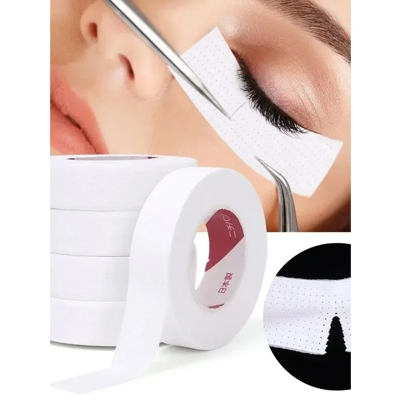 Eyelash Extension Eye Mask - เทปฉนวนกันความร้อนจากญี่ปุ่น 6 ม้วน สำหรับต่อขนตา แผ่นรองใต้ตาแบบไม่มีฝุ่น ระบายอากาศได้ดี