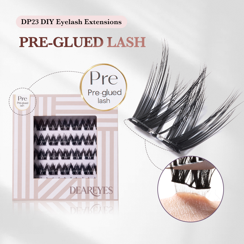 Eyelash Extension With Glue - DearEyes DP-23 ขนตาปลอมแบบติดเอง 10-16 มม. ขนตาแบบกาวในตัว