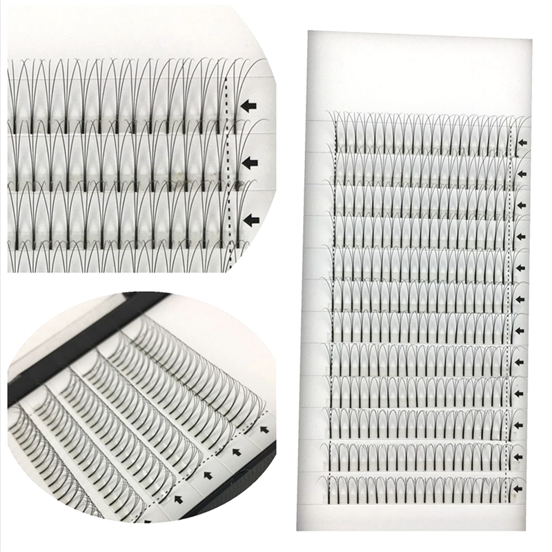 Eyelash Extension Permanent - ME.LASH 10Pcs 0.07/0.10 C/D 8-15มม.Premadeปริมาณแฟน3Dกึ่งถาวรขนตาส่วนขยายMink Eye