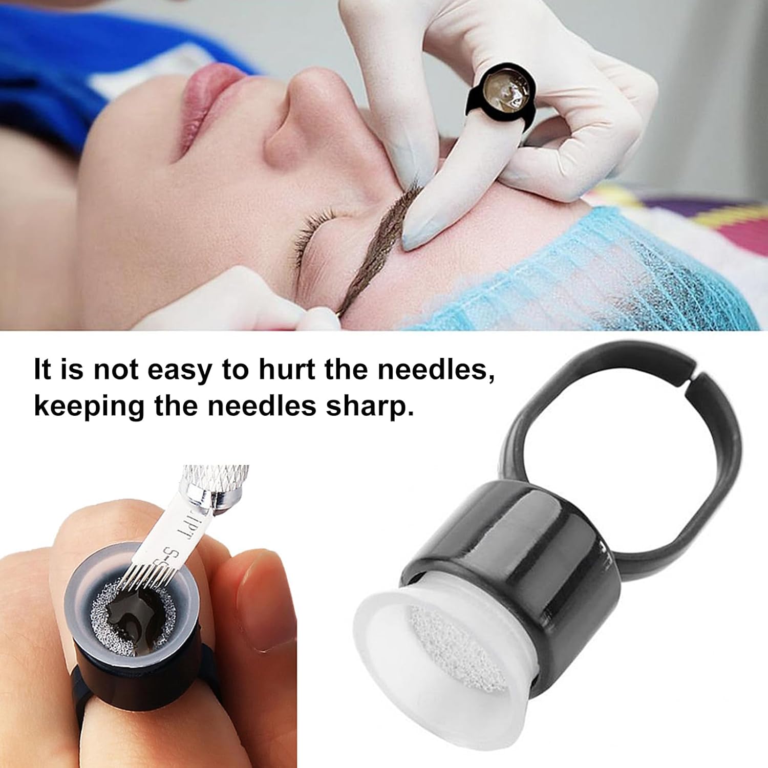 ถ้วยหมึกสักลาย 50/100 ชิ้น ถ้ว - Eyelash Extension Permanent บทวิจารณ์และราคา