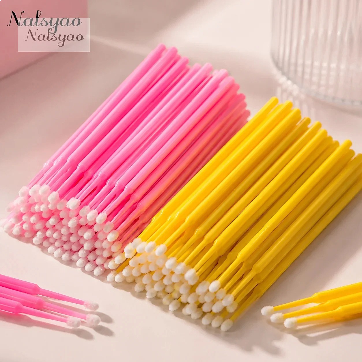 ไม้พันสำลีทำความสะอาดขนตา 500  - Eyelash Extension With Glue บทวิจารณ์และราคา