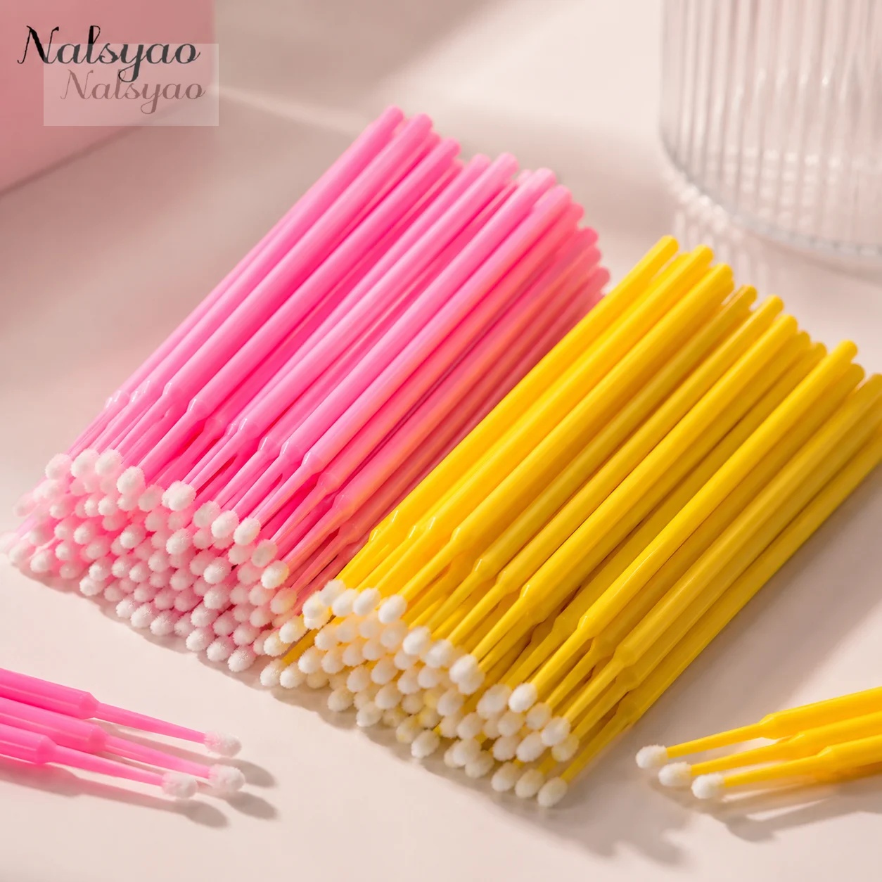 ไม้พันสำลีทำความสะอาดขนตา 500  - Eyelash Extension With Glue บทวิจารณ์และราคา
