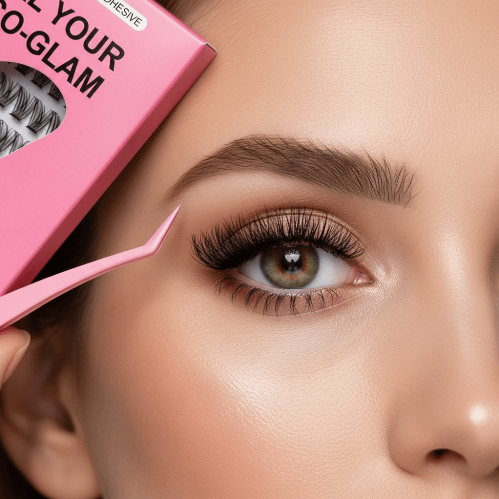 ชุดต่อขนตา DIY แบบธรรมชาติ ขนต - Eyelash Extension With Glue บทวิจารณ์และราคา