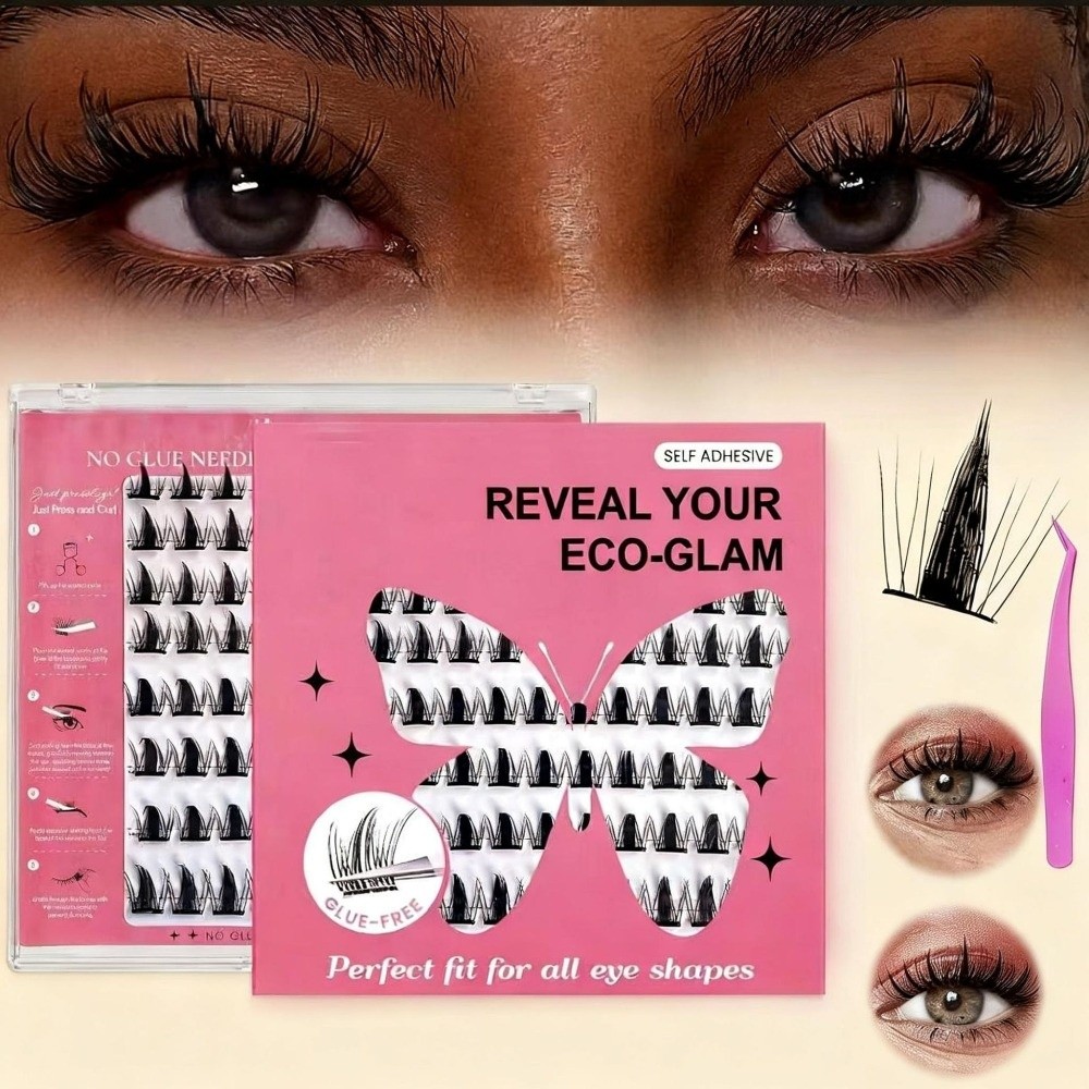 ชุดต่อขนตา DIY แบบธรรมชาติ ขนต - Eyelash Extension With Glue บทวิจารณ์และราคา