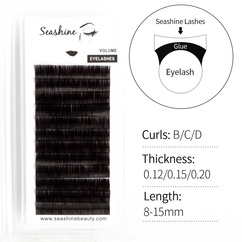 ขนตาแบนแคชเมียร์นุ่มพิเศษตัวต่ - Eyelash Extension Permanent บทวิจารณ์และราคา