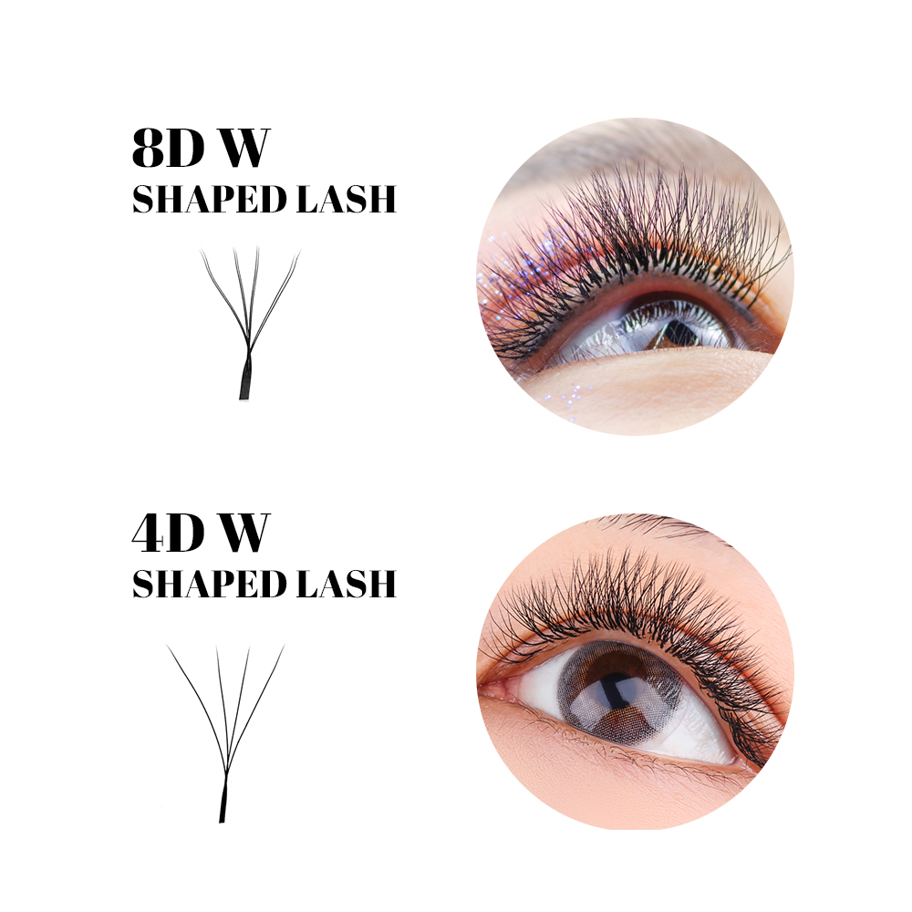 ขนตาปลอม FADVAN รูปทรง W แบบสอ - Eyelash Extension Logo บทวิจารณ์และราคา