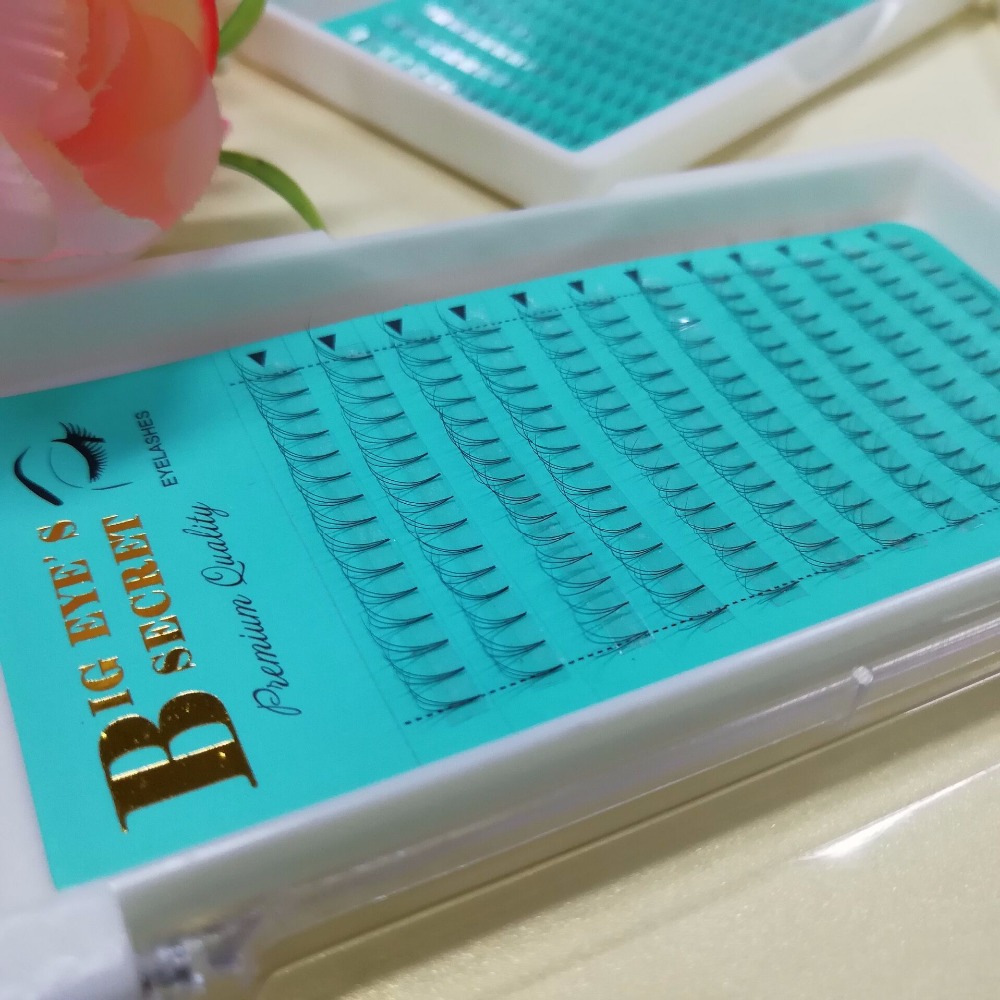 ลำต้นสั้น Premade 3D ปริมาณขนต - Eyelash Extension Permanent บทวิจารณ์และราคา