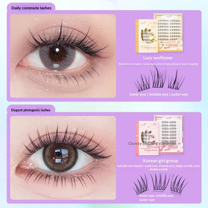 ขนตาปลอมแบบติดเอง 7 แถว ไม่ต้อ - Eyelash Extension With Glue บทวิจารณ์และราคา