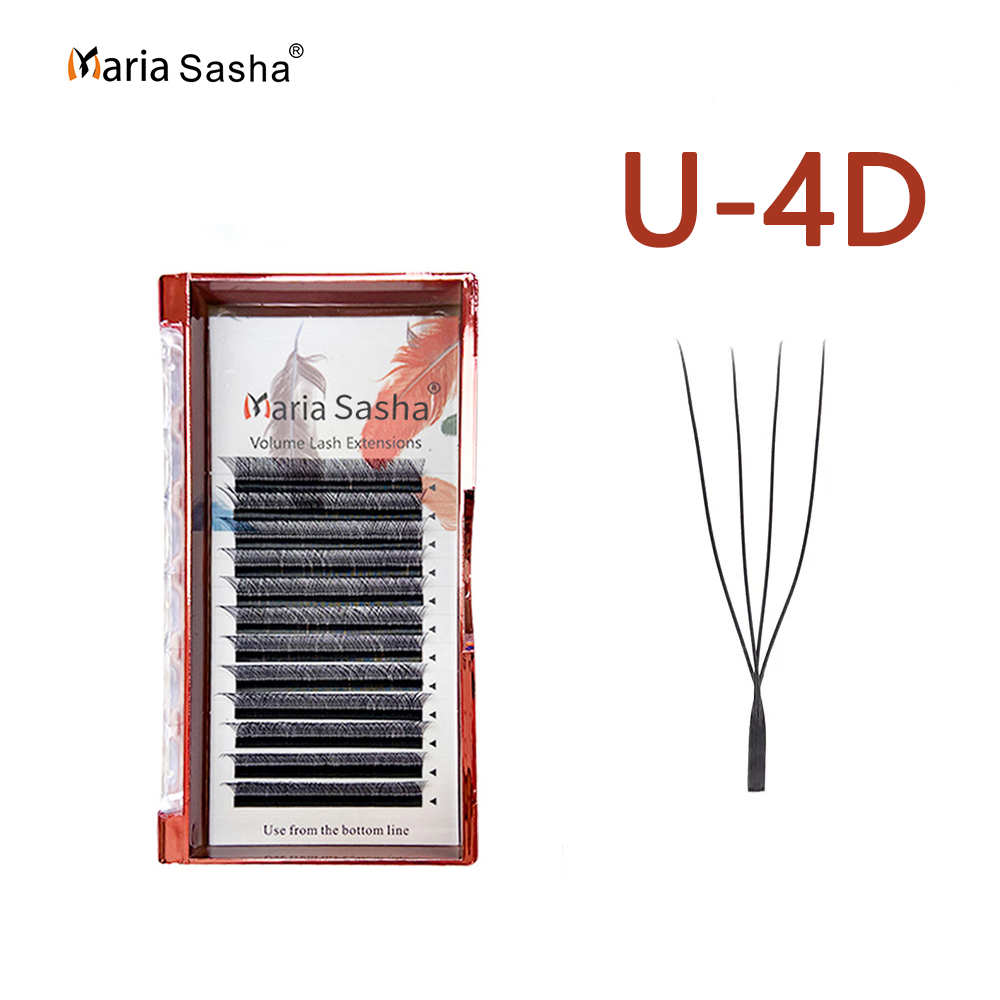ขนตาปลอม MARIA U 4D W แบบชั้นเ - Eyelash Extension Logo บทวิจารณ์และราคา
