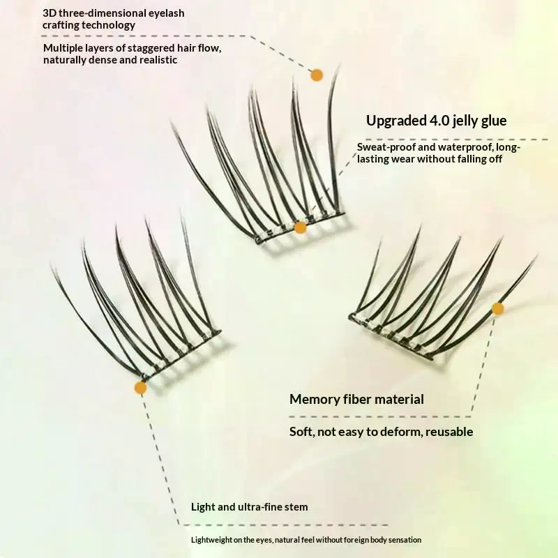 ขนตาปลอมแบบติดเอง 7 แถว ไม่ต้อ - Eyelash Extension With Glue บทวิจารณ์และราคา