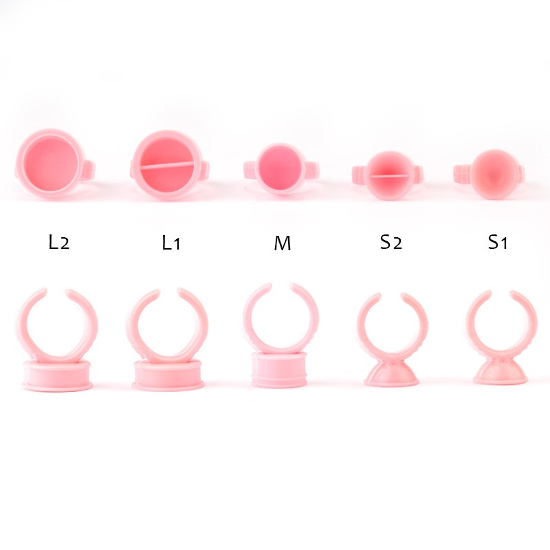 100 pcs แหวนกาวแบบใช้แล้วทิ้งพ - Eyelash Extension Permanent บทวิจารณ์และราคา