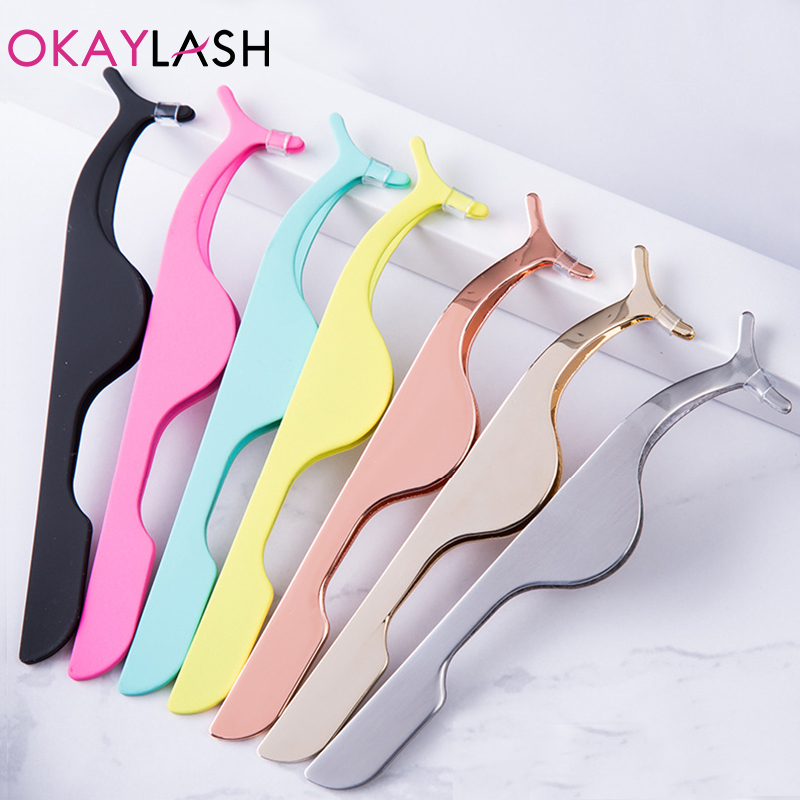 OKAYLASHสแตนเลสGoldขนตาปลอมแหน - Eyelash Extension Logo บทวิจารณ์และราคา